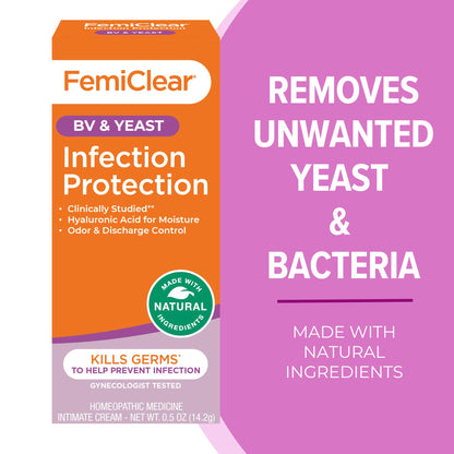 FemiClear Infection Protection Cream for BV & Yeast – Natural Feminine Care