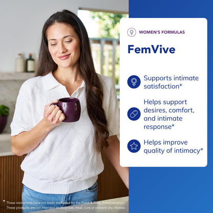 Pure Encapsulations FemiVive™ – 120 Capsules – Enhances Desire & Sensation