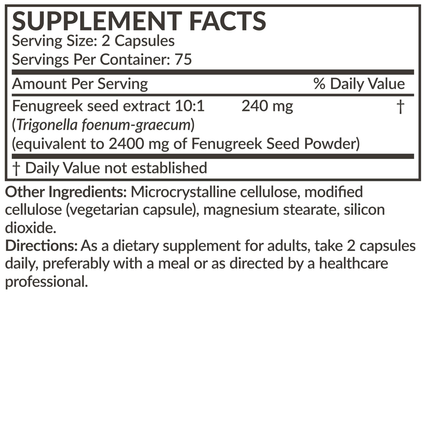 Futurebiotics Fenugreek Extra Strength – Non-GMO, Vegan, 150 Capsules