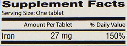 Fergon Iron Supplement – Iron Tablets, 100 Count (Pack of 3)