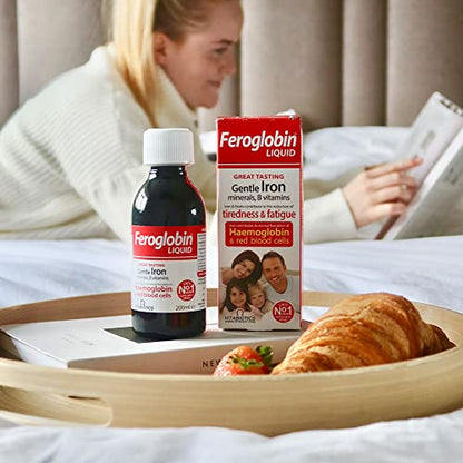 Feroglobin Gentle Iron & Nutrient Liquid | Reduce Tiredness and Fatigue | Natural Iron Source