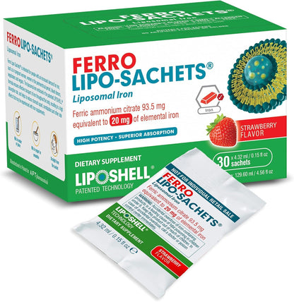 Ferro Lipo-Sachets Liposomal Iron Gel Packets | Liquid Iron Supplement