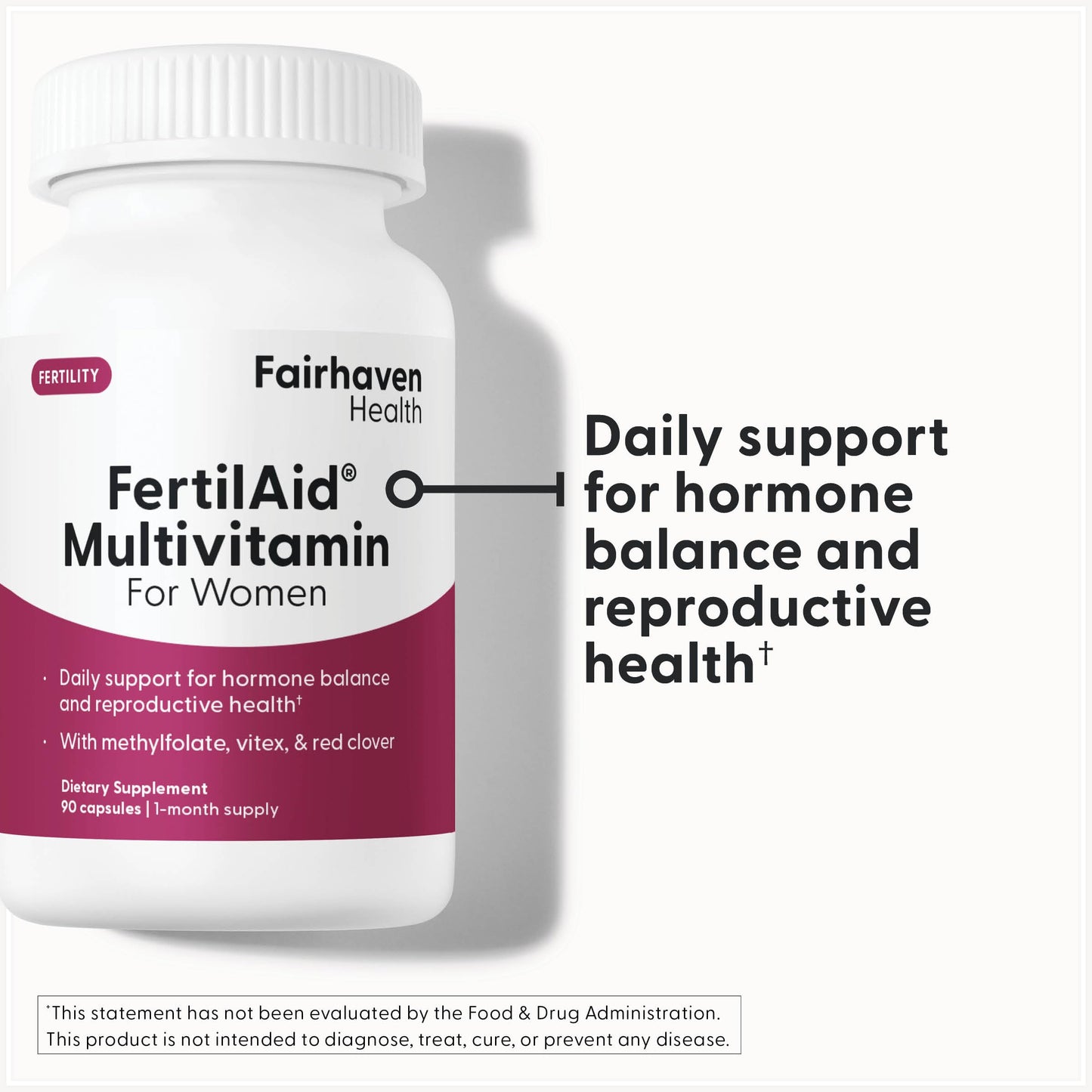 Fairhaven Health FertilAid for Women – Prenatal Vitamin Fertility Supplements (90 Capsules)