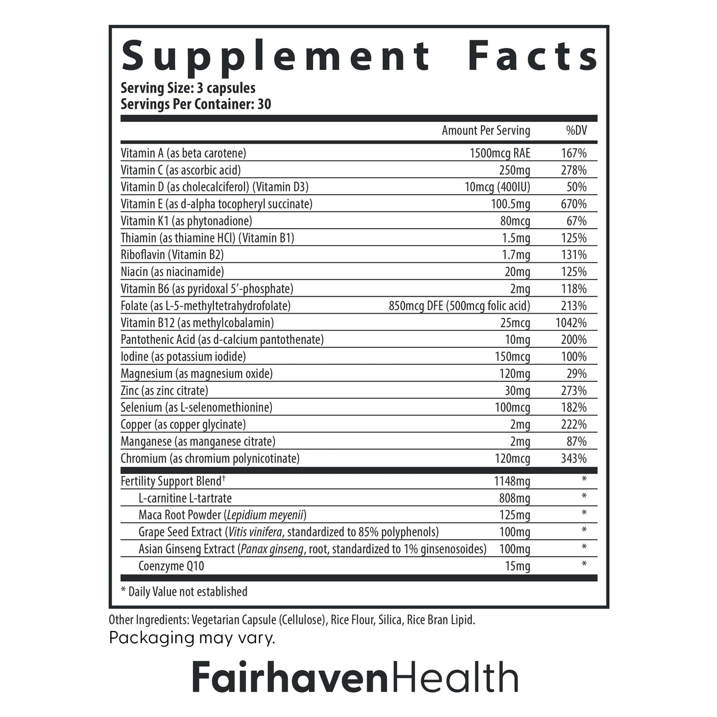 FertilAid for Men - Count & Motility Support (90 Capsules)