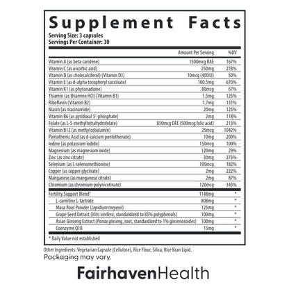 FertilAid for Men - Count & Motility Support (90 Capsules)