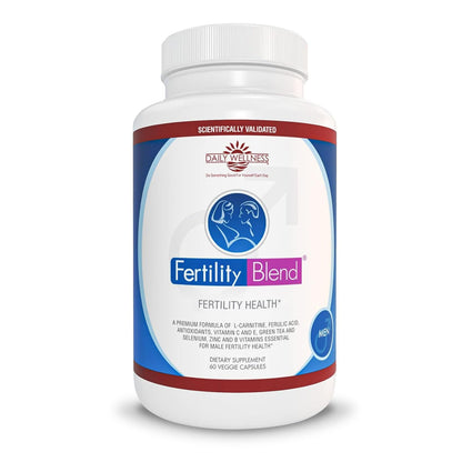 Fertility Blend Daily Wellness for Men - Male Fertility Supplements, 60 Capsules, 1 Pack
