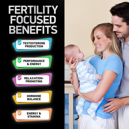 Fertility Supplements for Men - Zinc, Maca, L-Arginine & Ashwagandha | 120 Pills