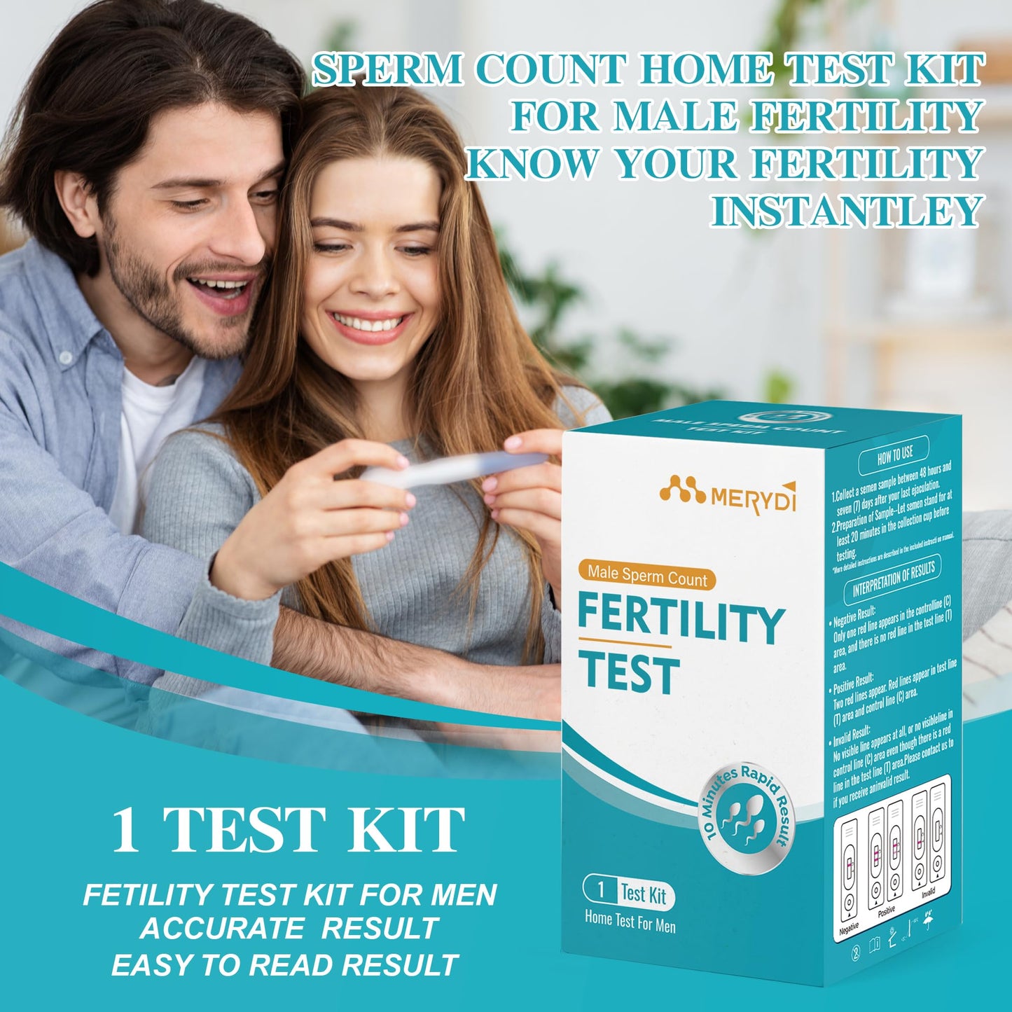 Fertility Test Kit for Men – Sperm Count Home Test Kit