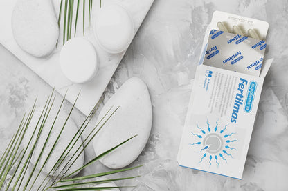 Fertilmas Natural Fertility Support for Men | L-Carnitine, Zinc, Vitamin D3, Folic Acid | Made in Germany | 1 Month