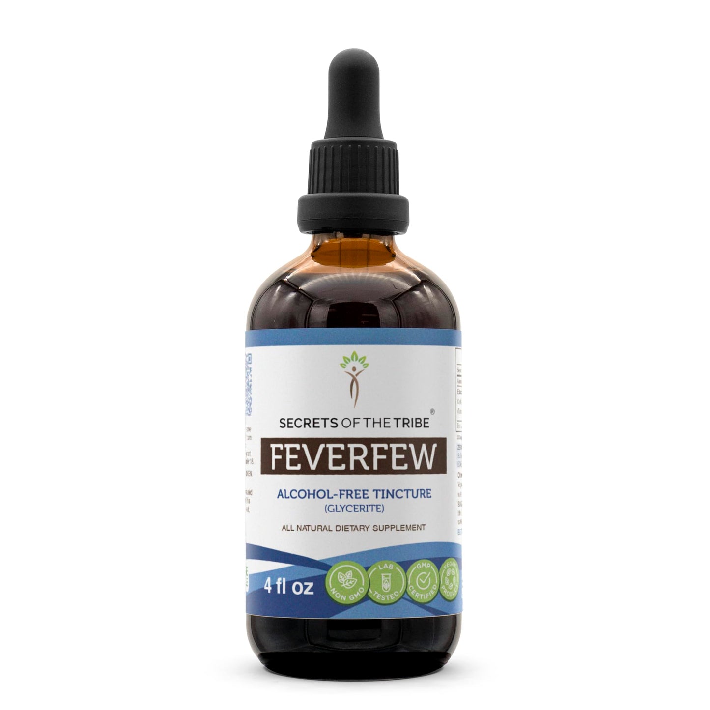 Secrets of the Tribe Feverfew Alcohol-Free Liquid Extract – 4 FL OZ Tincture