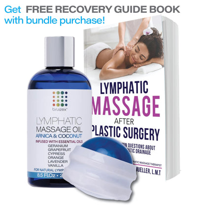 Lymphatic Drainage Massage Oil with Arnica & Coconut – Post-Surgery Recovery (8.5 oz)
