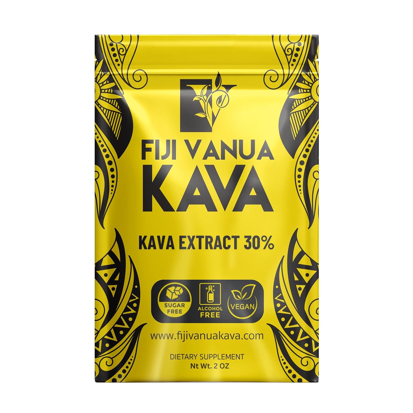Fiji Vanua Kava 30% Kavalactone Extract Powder – High-Potency, Water-Soluble Kava (2 oz)