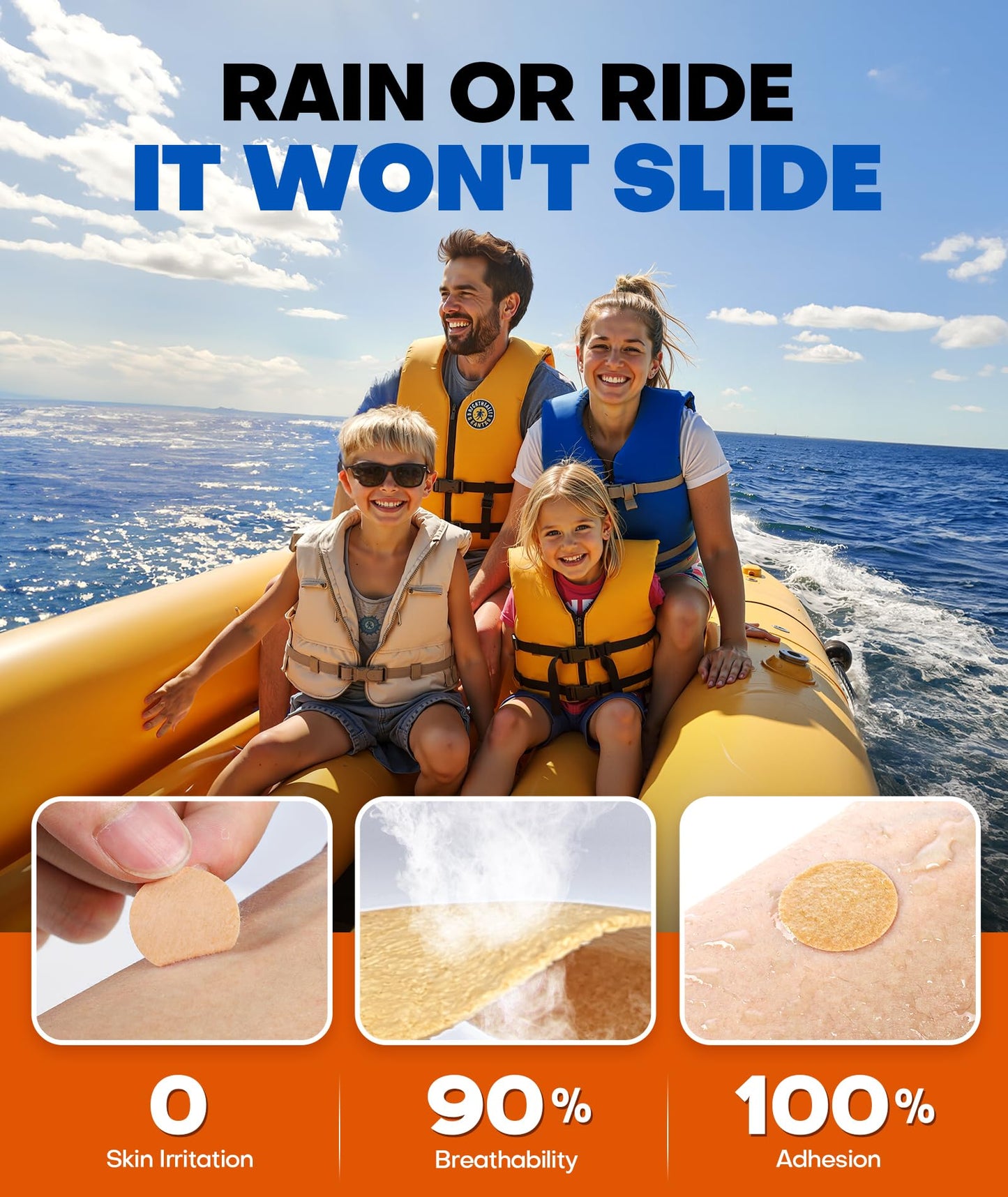 FILLOVE 52ct Motion Sickness Patches – Non-Drowsy, 72H Lasting Relief