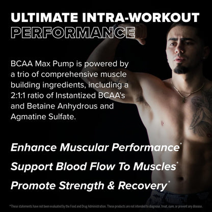 FINAFLEX BCAA MAX PUMP Peach Mango 10.4 oz - 30 Servings | 2:1:1 BCAAs + Betaine Anhydrous