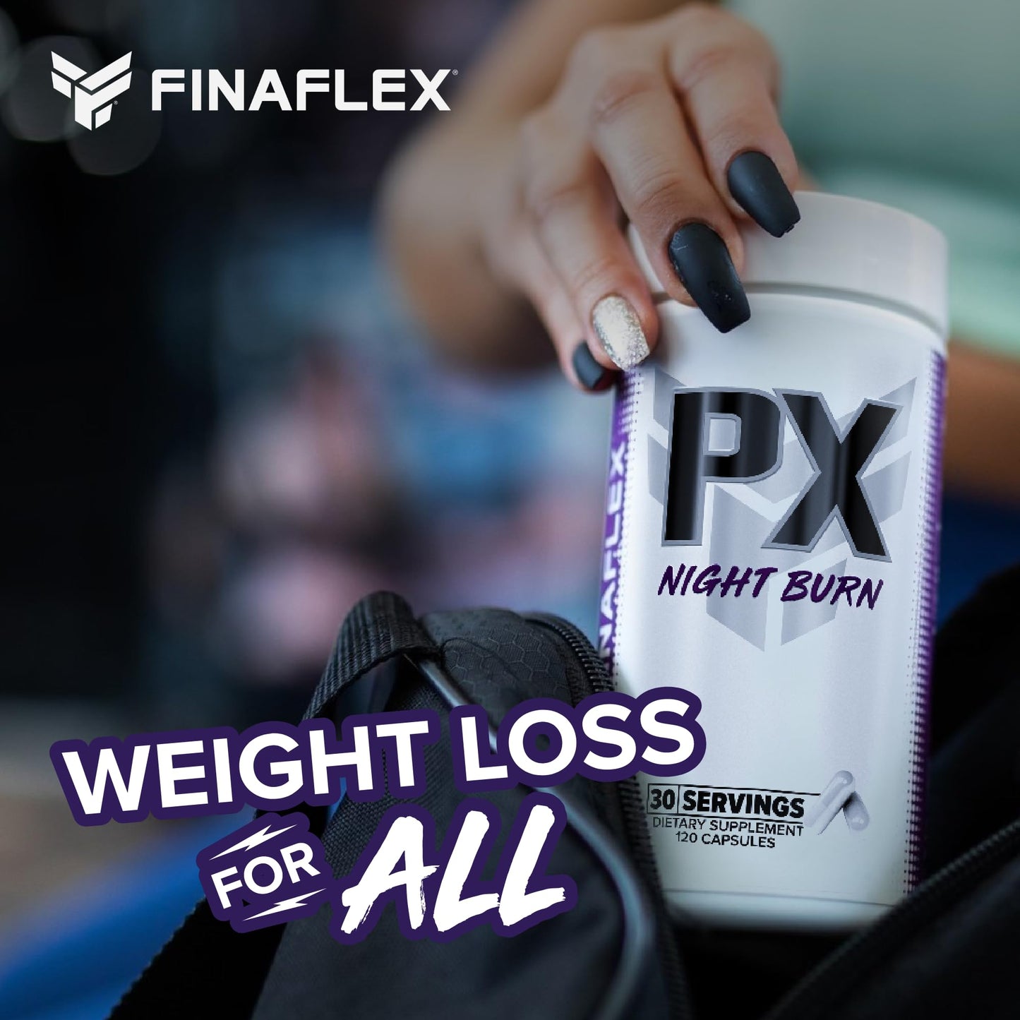 FINAFLEX PX Night Burn - Non-Stimulant Fat Burner | 120 Capsules