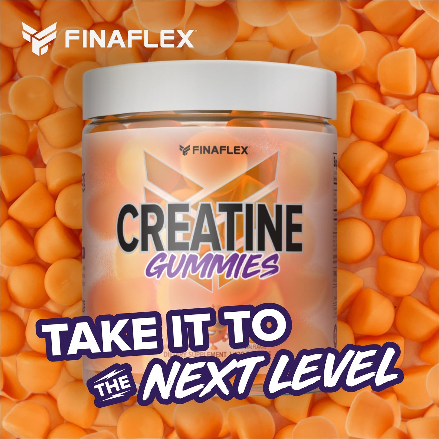 FINAFLEX Creatine Gummies - 120 Gummies | 5g Creatine Monohydrate Per Serving