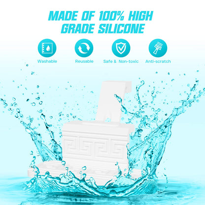 FireAnt Silicone Saline Pod Refills for Navage Nasal Care (Blue & White, 16 Pack)