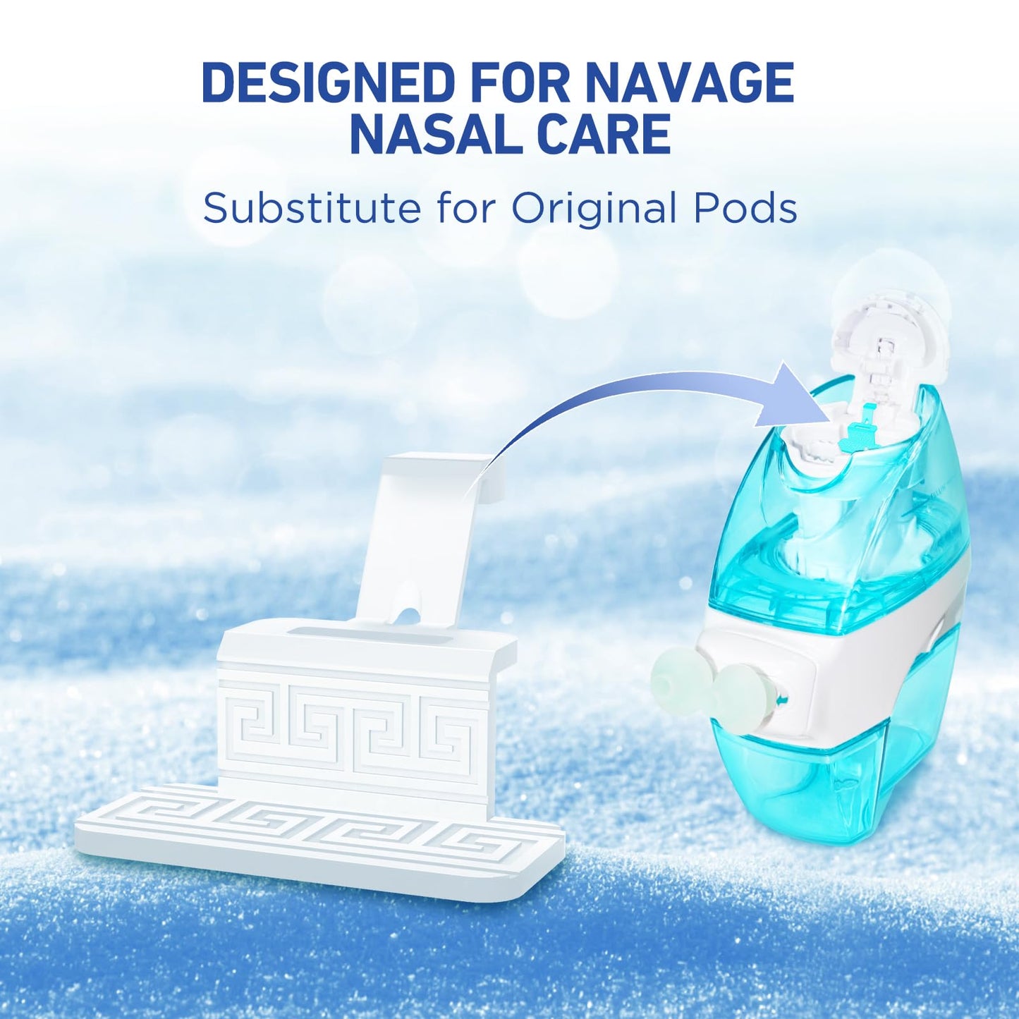 FireAnt 100 Saline Packets & 16 Silicone Pods for Navage Nasal Care