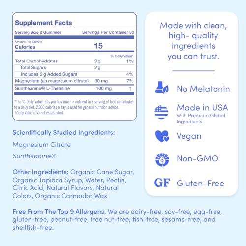 FIRST DAY Magnesium for Kids Gummies – Sleep & Relaxation Support, No Melatonin, Strawberry