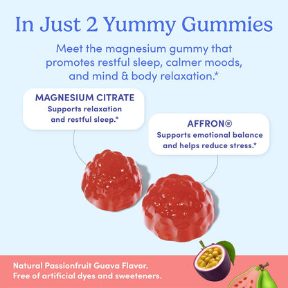 First Day Teens’ Nighttime Reset Calming Magnesium Gummies – Sleep Support, Mood Balance & Energy (30-Day Supply)