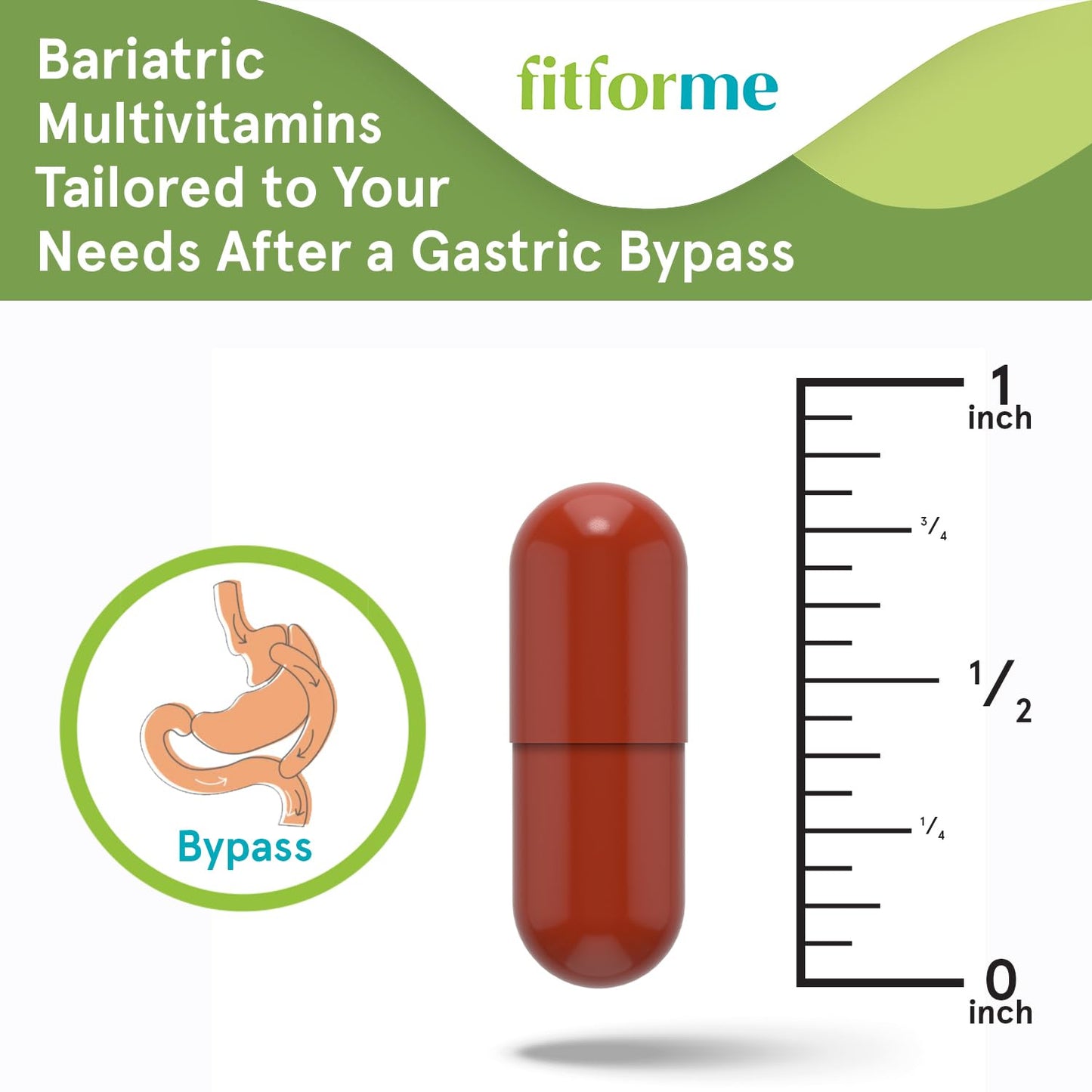 FitForMe Bariatric Multivitamins with Iron – WLS Forte One‑A‑Day for Gastric Bypass | 90‑Day Supply