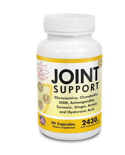 Joint Support 2430mg – Glucosamine, Chondroitin, MSM, Hyaluronic Acid (90 Capsules)