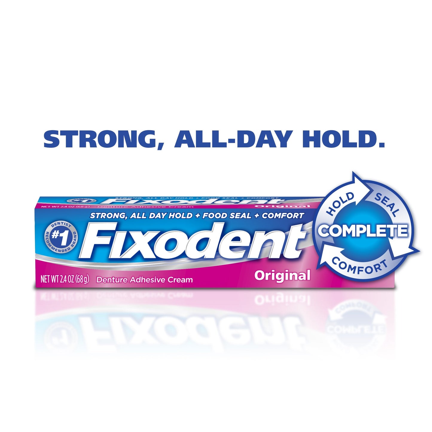 Fixodent Complete Original Denture Adhesive Cream - 2.4 oz Pack of 2
