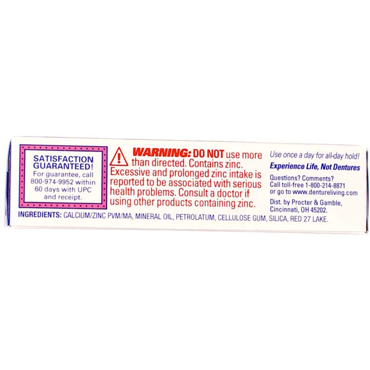 Fixodent Denture Adhesive Cream Original Multi 0.75 oz Pack of 4