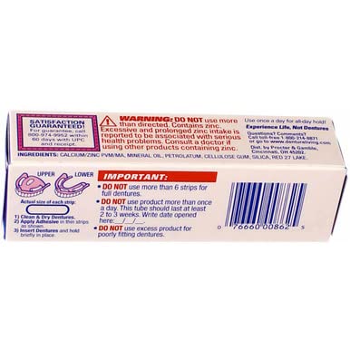 Fixodent Denture Adhesives Cream Original 0.75 oz – Pack of 6