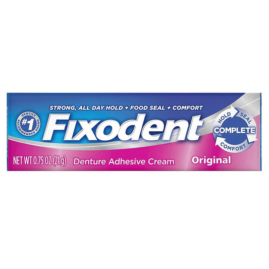 Fixodent Original Denture Adhesive Cream 0.75 oz – Pack of 2 | Buy & Save