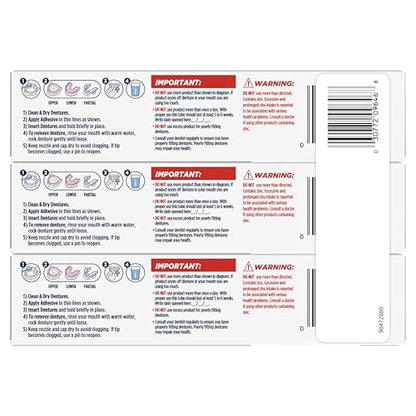 Fixodent Professional Ultimate Denture Adhesive – All-Day Hold, Breath Shield, 3 Pack