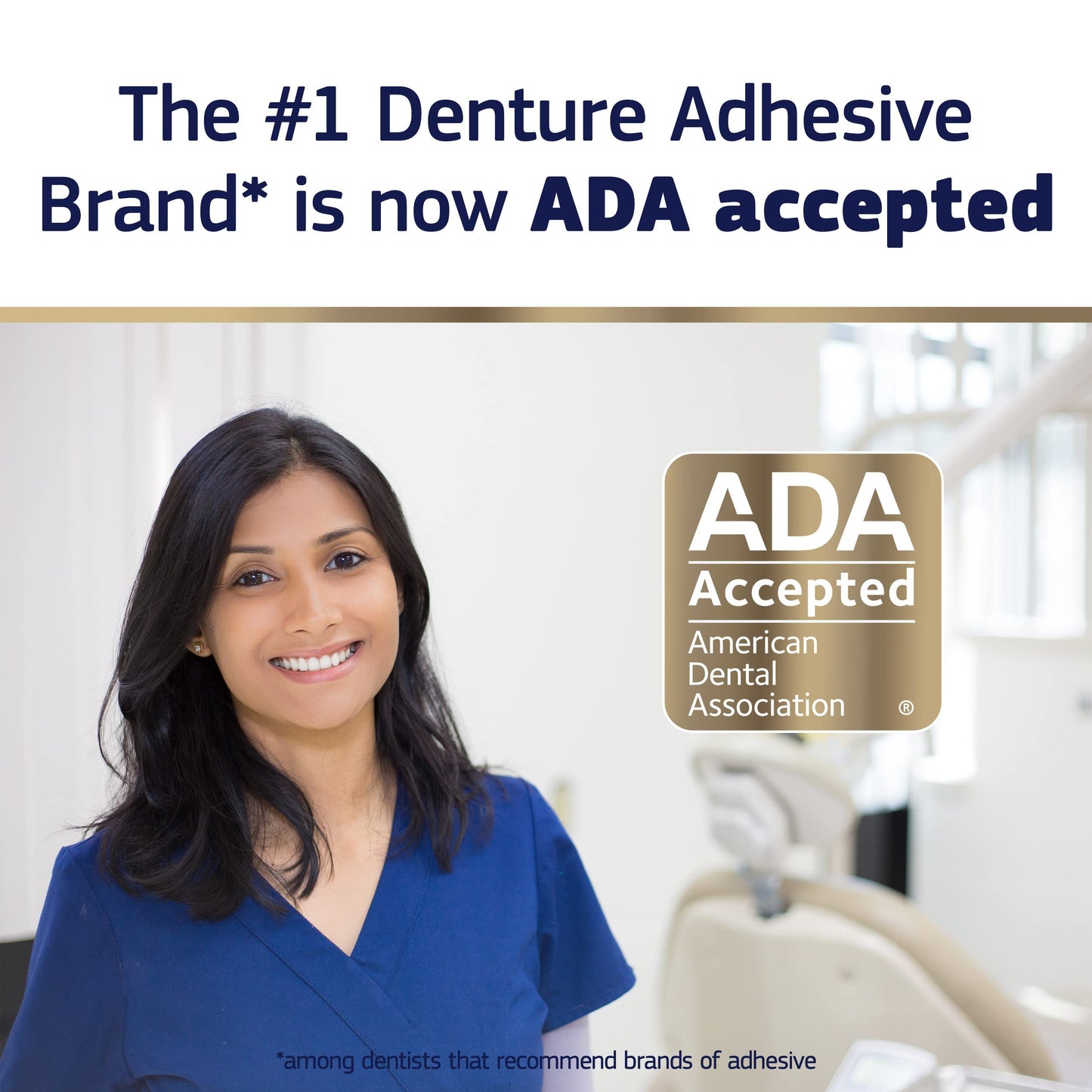 Fixodent Pure Strength Denture Adhesive 2.4oz (Pack of 4) - ADA Accepted