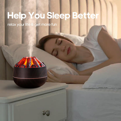 Flame Essential Diffuser 300ml – Ultra-Quiet Aromatherapy