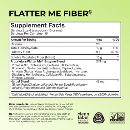 Flatter Me Fiber GLP-1 Booster - Weight Support Fiber Supplement