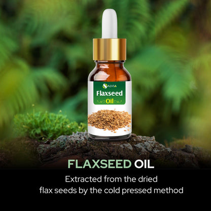 Flax Seed Oil 100% Natural - Pure Undiluted Carrier Oil (0.5 fl oz)