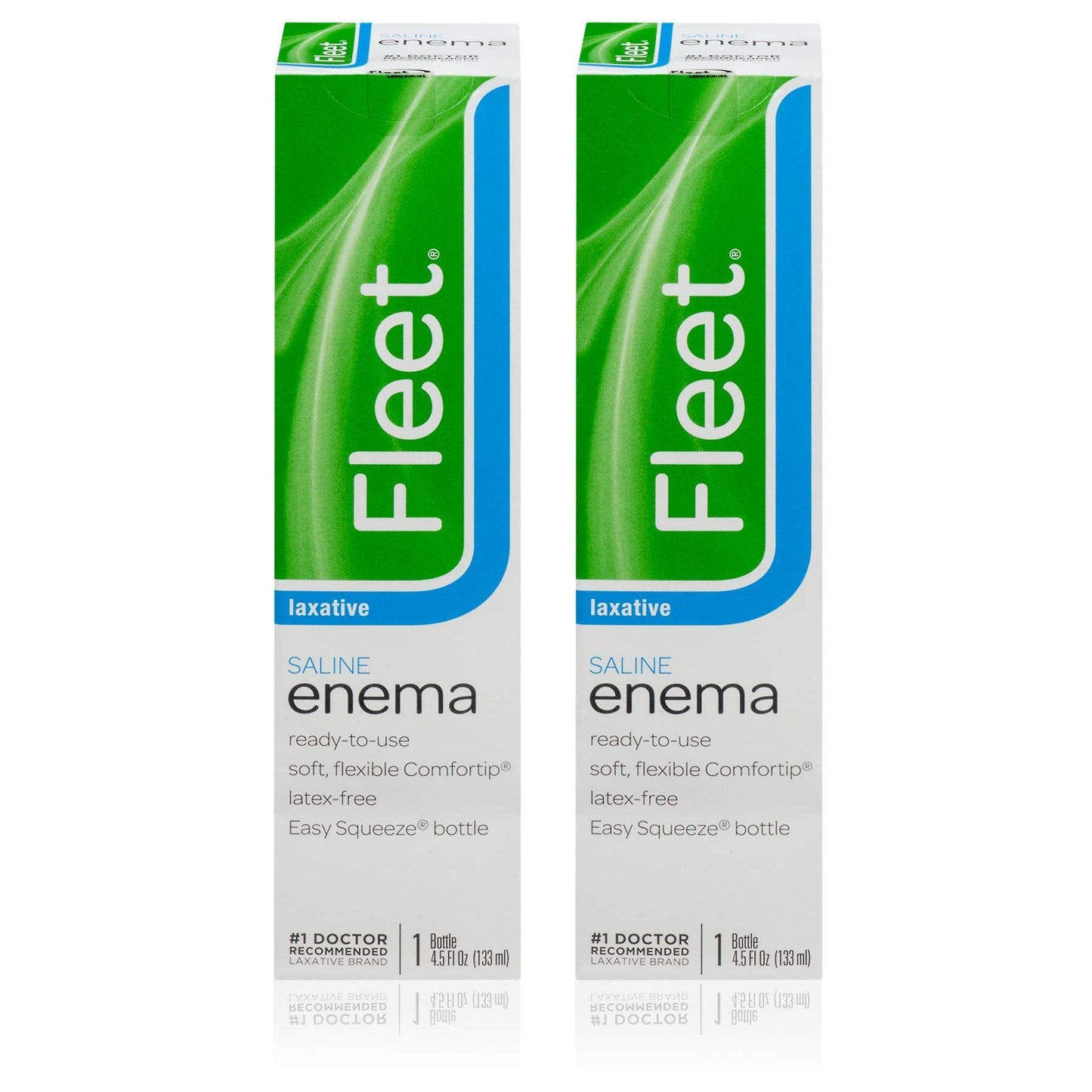 Fleet Adult Enema 2 Pack – Gentle, Pre-Filled Saline Enemas for Convenience