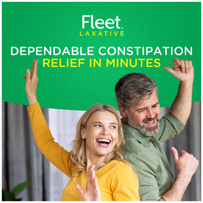 Fleet Laxative Saline Enema, 7.8 Fl Oz — Pack of 6 | Gentle, Quick Relief