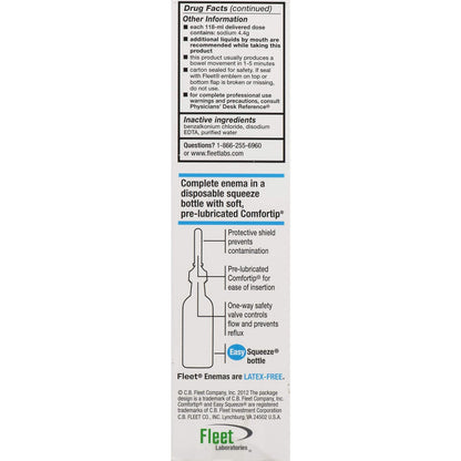 Fleet Adult Enema 2 Pack – Gentle, Pre-Filled Saline Enemas for Convenience
