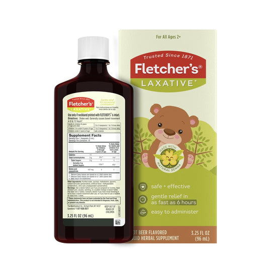 Fletcher's Laxative Root Beer – Gentle Natural Senna Laxative, 3.25 oz