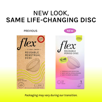 FLEX Reusable Disc | Reusable Menstrual Disc for Leak-Proof Comfort | HSA/FSA Eligible