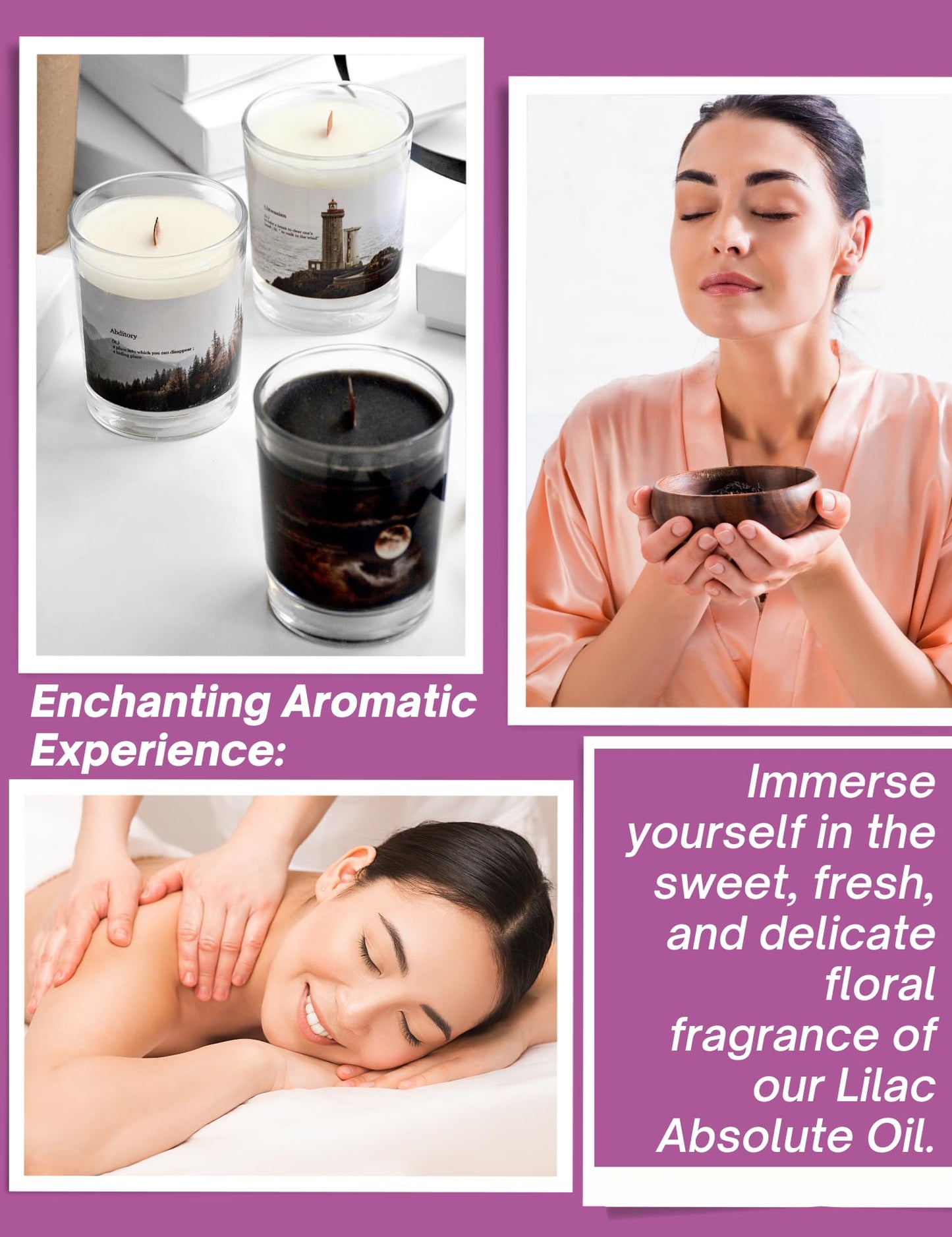 Lilac Absolute Oil | 100% Pure Syringa Vulgaris (Therapeutic Grade) | Flora Aromatics
