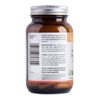 Flora Daily Maintenance Digestive Enzymes – 7 Enzymes, Gluten-Free, Non-GMO, 60 Veg Capsules