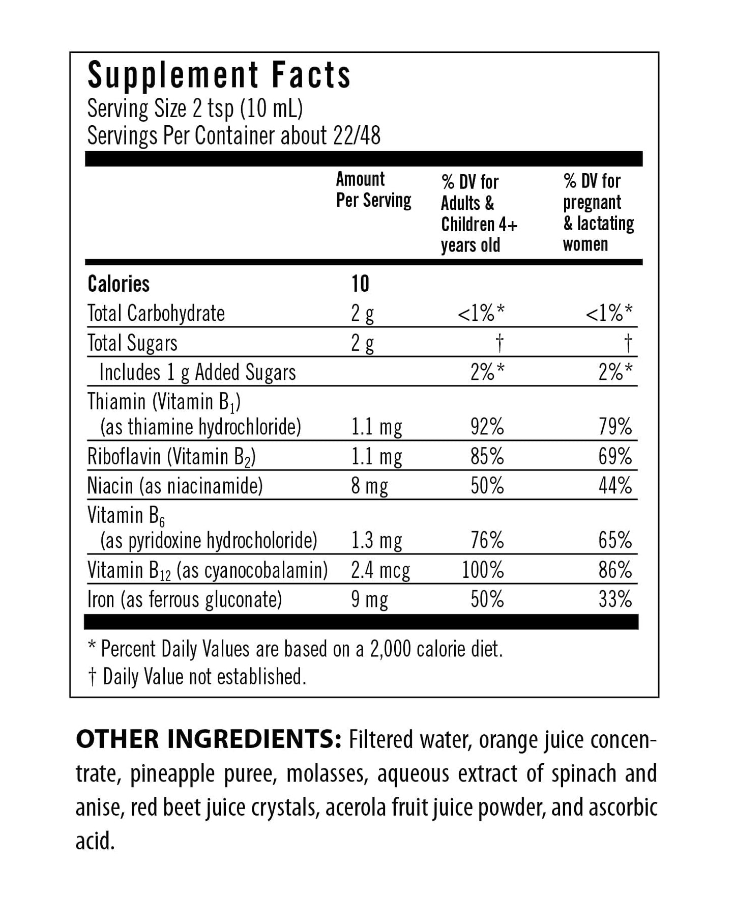 Flora Iron – Vegan Liquid Iron with B Vitamins for Energy & Red Blood Cell Support (7.7 fl oz)