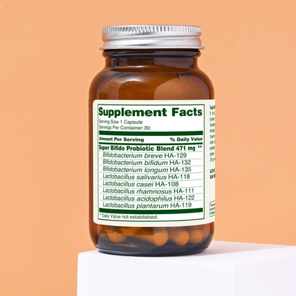 Flora Super Bifido Plus 102 Billion CFU | Raw Probiotics for Digestive Balance - 30 Veg Capsules
