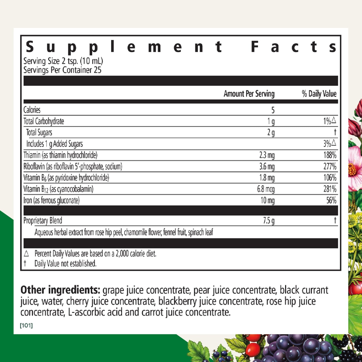 Floradix Floravital Liquid Iron & Vitamin Formula – Vegan Liquid Iron Supplement with C & B Vitamins, Herbs – Gluten-Free, Non-GMO – 8.5 fl oz