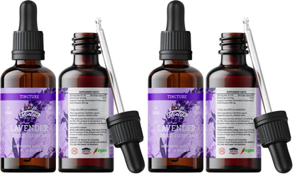 Florida Herbs Organic Lavender Liquid Extract - Calming Nervous System (2 oz x 2)