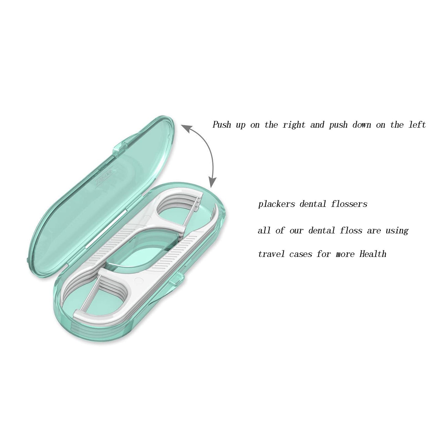 High Toughness Dental Floss Picks 40 Pcs with 4 Storage Cases – Travel, Family, Hotel Use