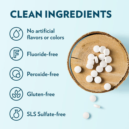 Toothpaste Tablets – Wintergreen | Nano Hydroxyapatite Toothpaste Tablets Chewable | Fluoride Free l 90 Tabs