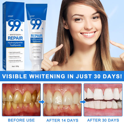 Hydroxyapatite Toothpaste 9.9% Nano – Fluoride-Free Enamel Protection & Tooth Strengthening | Gentle Mint