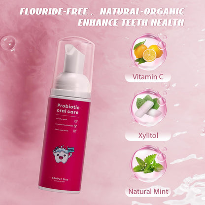 Fluoride Free Foam Kids Toothpaste - ELOTAME Mint Mix for Toddlers